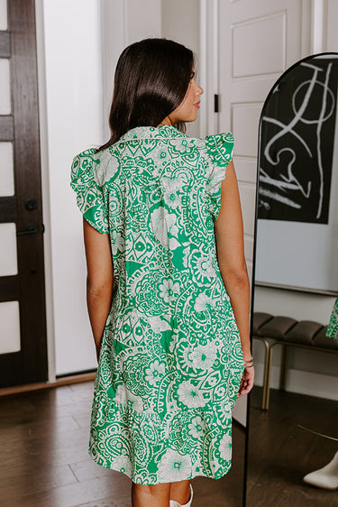 Hello Lovely Floral Dress In Emerald – Impressions Online Boutique