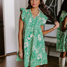 Hello Lovely Floral Dress In Emerald Image - 1