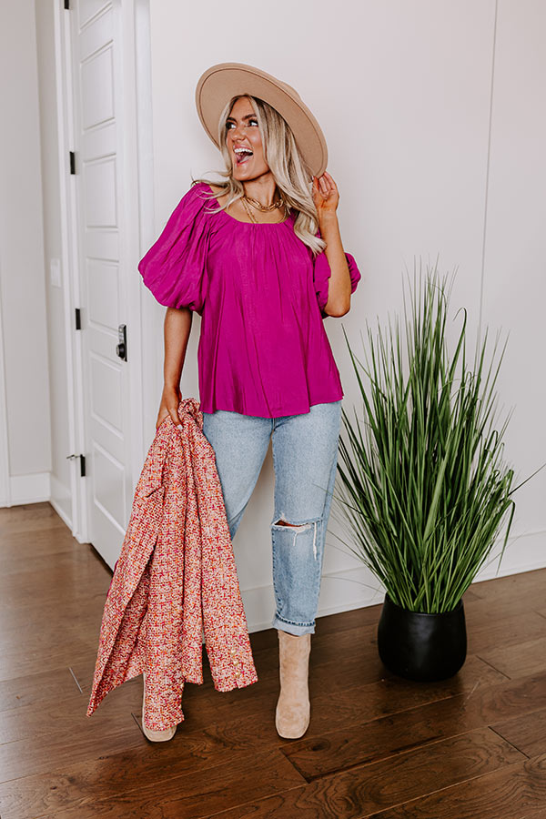 City Dream Shift Top In Orchid Image - 2