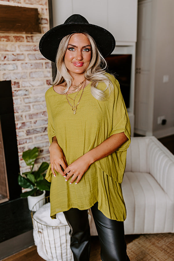 Tranquil Time Shift Top In Lime Punch Image - 1