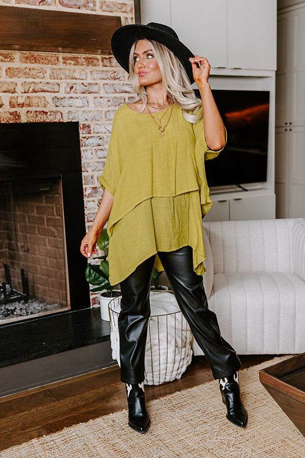 Tranquil Time Shift Top In Lime Punch Image - 2