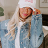 Bride Embroidered Sherpa Baseball Cap Image - 1