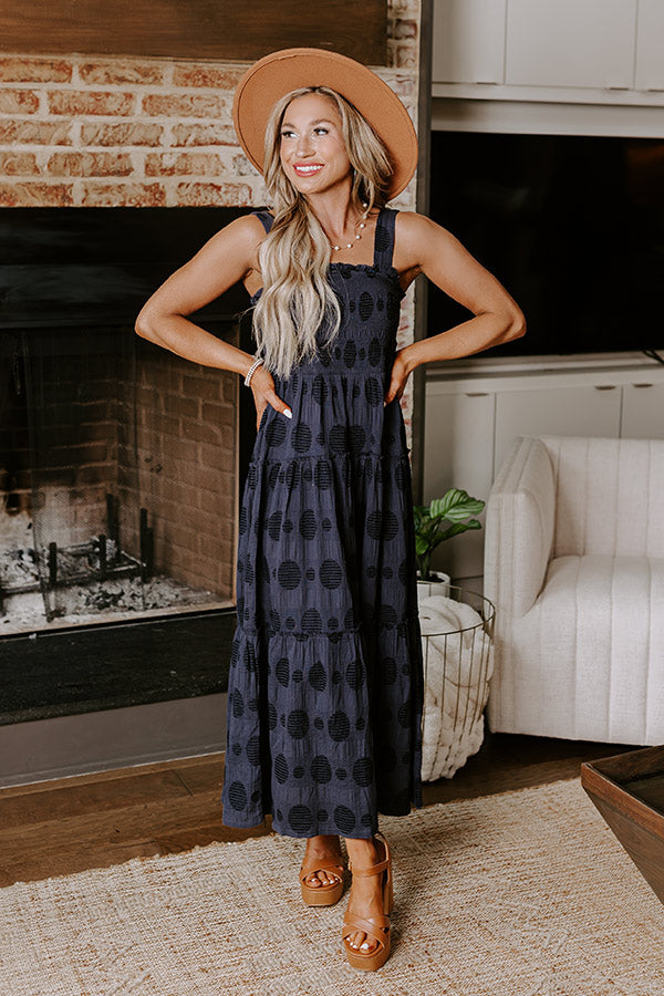 Heart In The Clouds Smocked Midi Image - 2