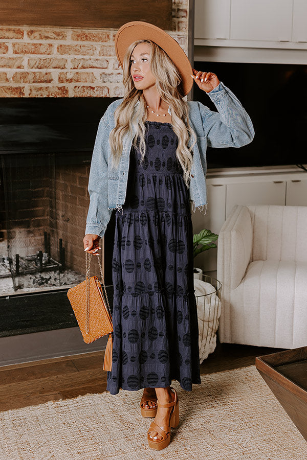 Heart In The Clouds Smocked Midi Image - 1