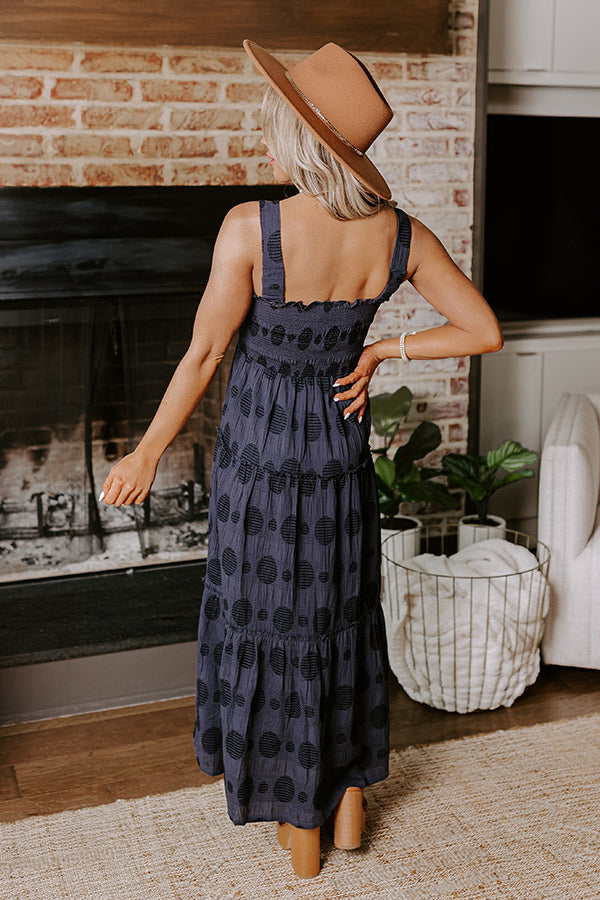 Heart In The Clouds Smocked Midi Image - 3