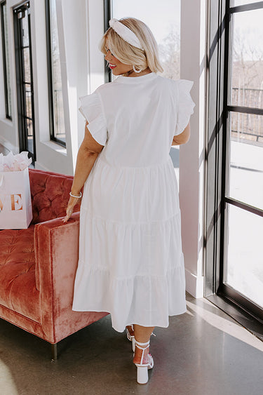 Parkside Pretty Midi In Peach Curves