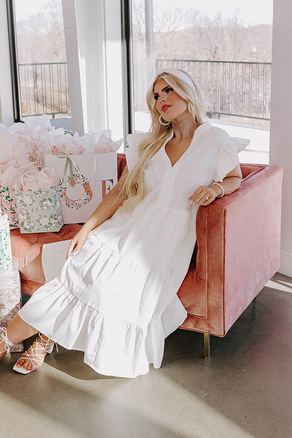 Parkside Pretty Midi In White Curves Image - 5