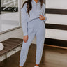 Coffee Run Cutie High Waist Butter Soft Joggers in Sky Blue Image - 1
