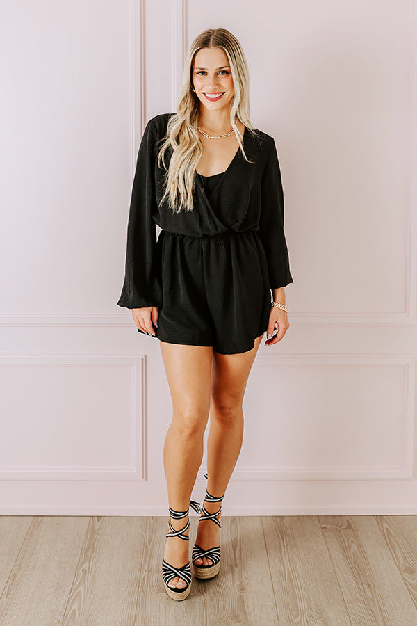 Simply Sweet Romper in Black Image - 3