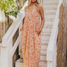 Tranquil Horizon Floral Maxi In Orange Image - 1