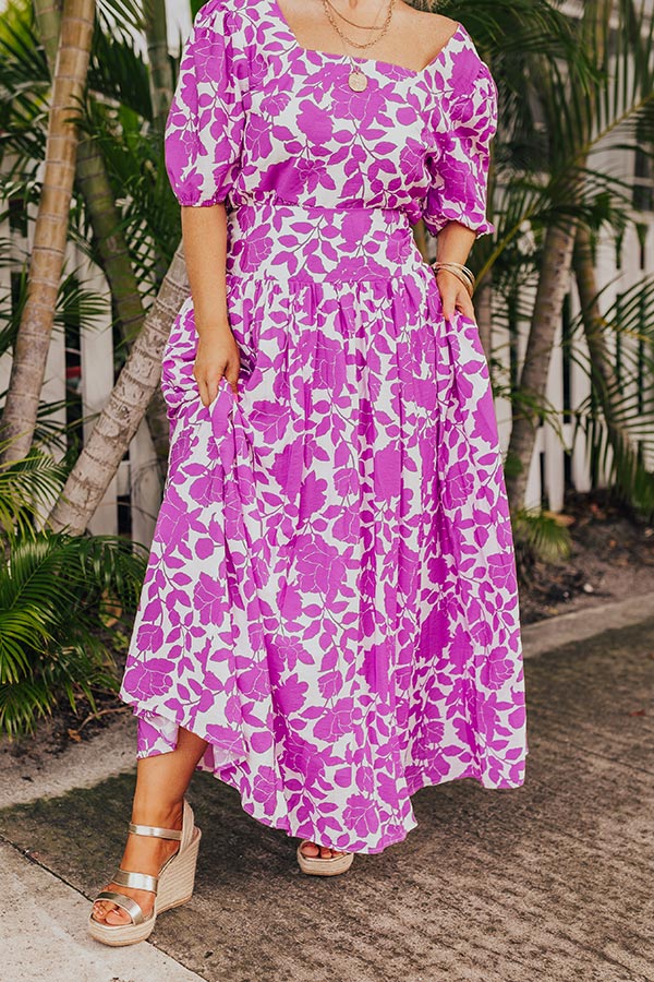 Floral Oasis Maxi Skirt Curves
