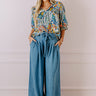 The Serena High Waist Chambray Pants in Medium Wash Image - 1