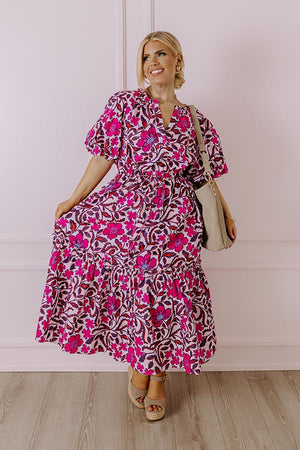 Pretty In Blooms Midi in Pink Curves
