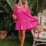 Brunch On The Coast Shift Dress in Hot Pink Image - 1