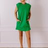 Sangria and Sandals T-Shirt Mini Dress in Kelly Green Image - 1