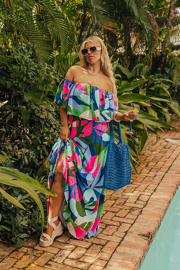 Palm Paradise Maxi Dress Curves