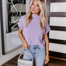 Chic Moment Knit Top in Lavender Image - 1