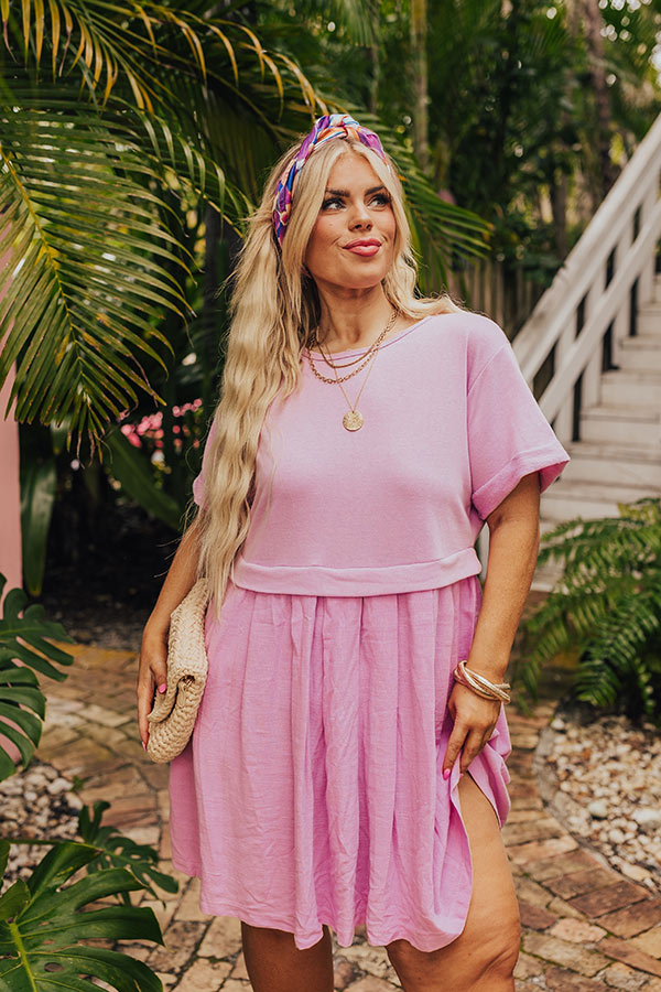 Simple Moment Mini Dress in Blush Curves Image - 2