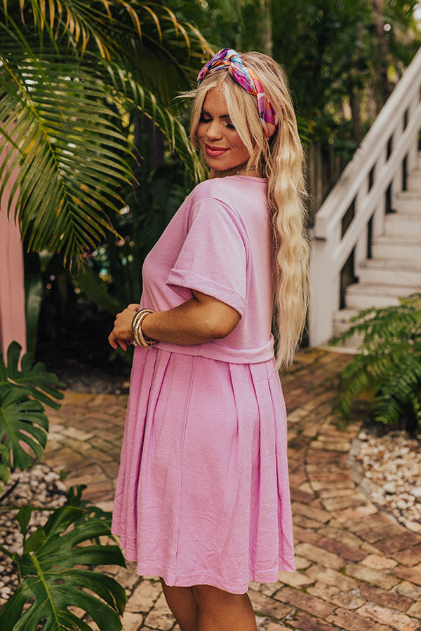 Simple Moment Mini Dress in Blush Curves Image - 3