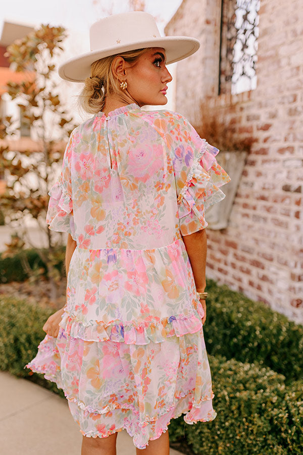 Sweet like Candy Charming Ruffle Mini Dress