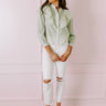 French Market Ruffle Top in Mint Image - 1