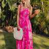 Happy Blooms Smocked Midi in Hot Pink Image - 1
