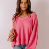 Springtime Sips Waffle Knit Top Image - 1