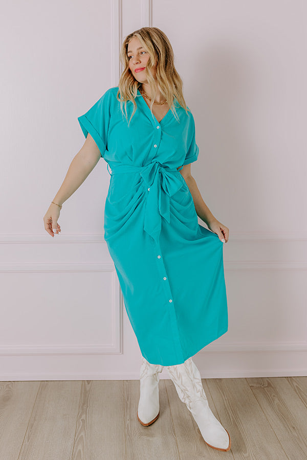 Ray of Radiance Front Tie Midi • Impressions Online Boutique