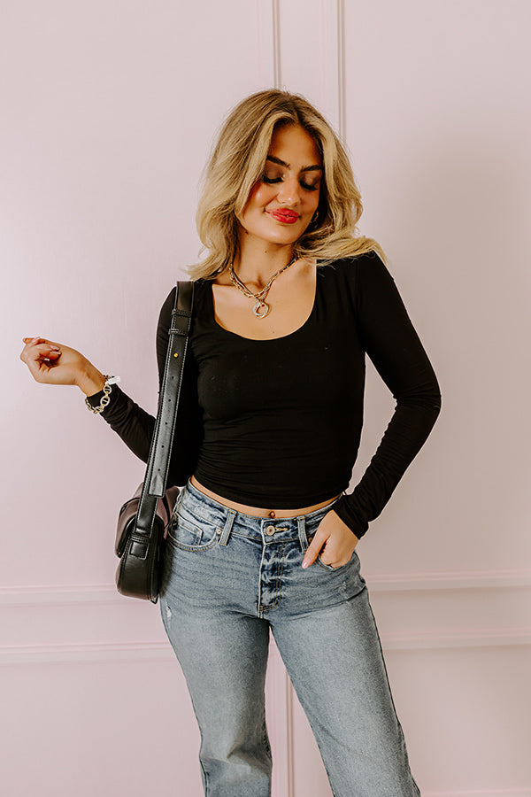 Sassy and Chic Top in Black