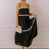 Boho Bliss Scalloped Midi in Black Image - 1
