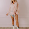 Meadow Muse Lace Button Up In Peach Image - 1