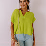 Vacay Ready Knit Top in Lime Punch Image - 1