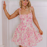 Blossom Couture Floral Mini Dress Image - 1