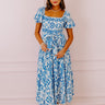 Ocean Breeze Smocked Maxi Dress Image - 1
