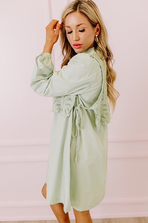 Boho Belle Two Piece Mini Dress in Pear Image - 2