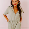 That Brand New Feeling Romper In Sage Image - 1