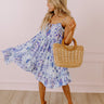 Tropicana Trendsetters Babydoll Mini Dress in Periwinkle Image - 1