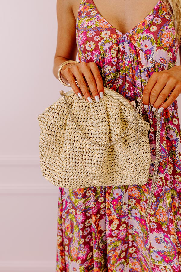 Coral Cove Woven Crossbody In Natural