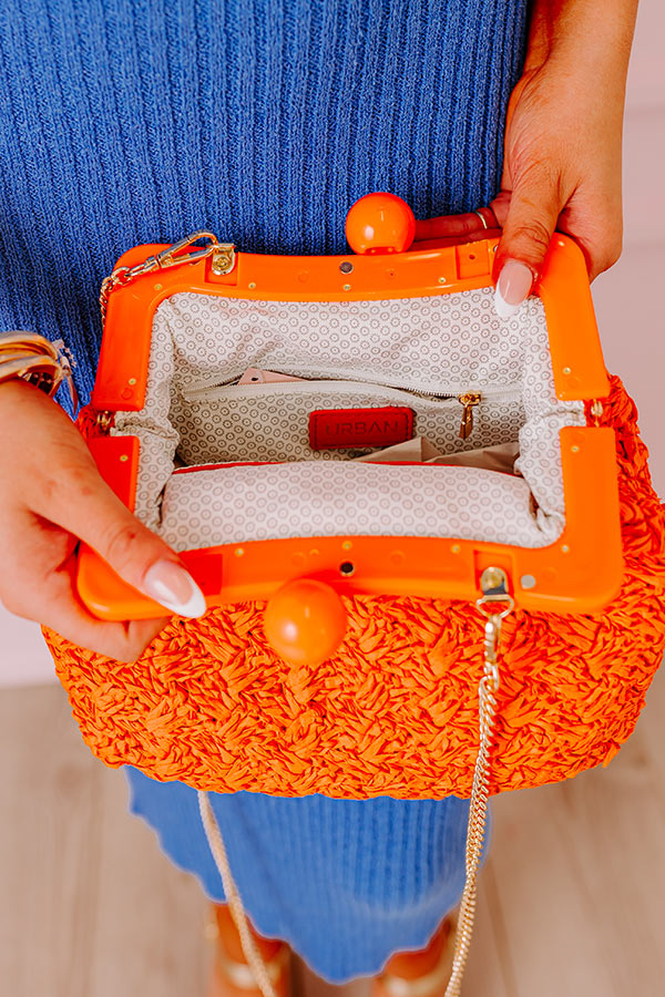 Naomi Woven Crossbody In Orange Image - 3
