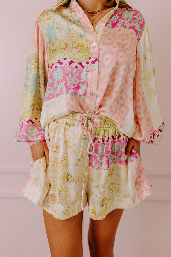 Uptown Chic Satin Shorts Image - 2