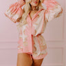 Collecting Seashells Button Up in Pink Curves Image - 1