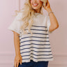 City Chic Knit Top in White Curves Image - 1