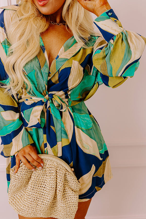 Happy Hour Meetup Romper in Navy Curves Image - 2