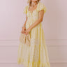 Oh So Sweet Eyelet Maxi Dress in Yellow Image - 1