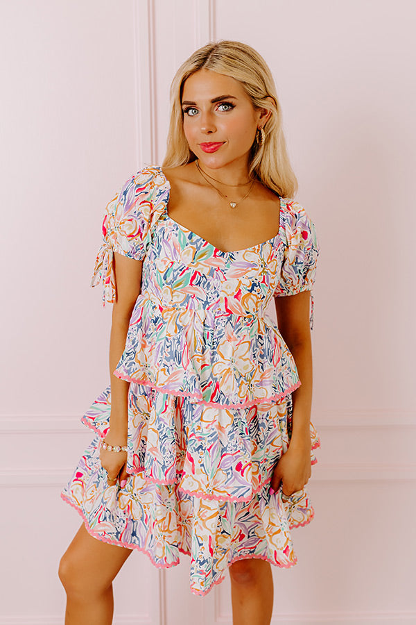 Springtime Chic Tiered Mini Dress – Impressions Online Boutique