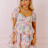 Springtime Chic Tiered Mini Dress Image - 1