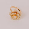 Floral Engagement Ring In Gold Image - 1