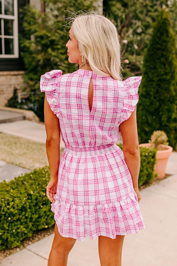 Parkside Picnic Gingham Romper in Pink Image - 5