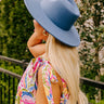 Chic and Charm Felt Fedora in Airy Blue Image - 1